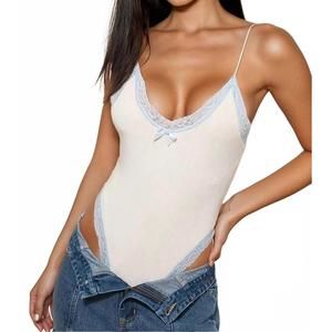 NEW PRETTY GARBAGE elegantly sweet bodysuit in cream